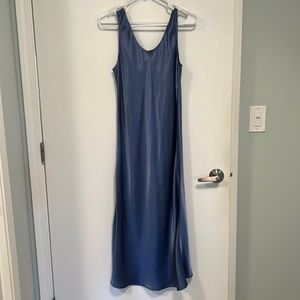 Silky midi slip dress